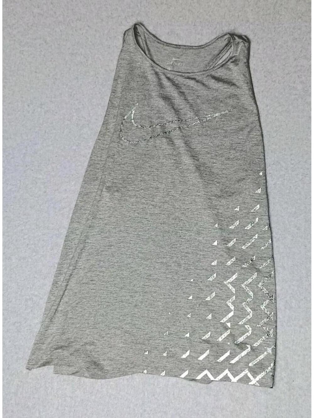 Nike Breathe City Razorback Tank Top Womens Size Small Light Heather Gray...